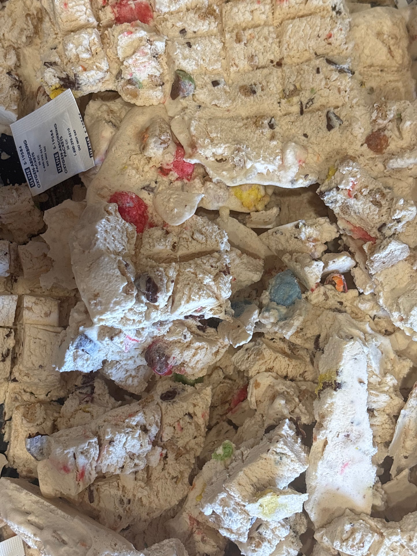 Freeze Dried Monster Ice Cream Peanut Butter with M&Ms