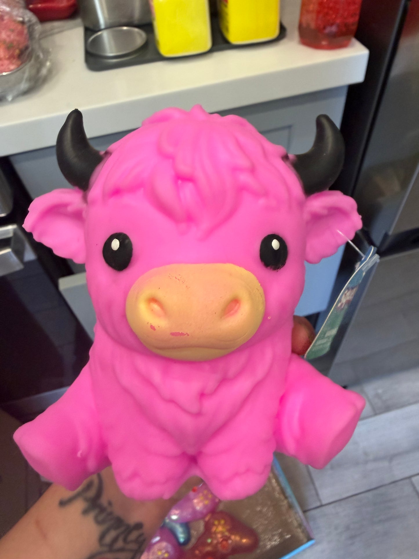 Squeezy Squishy Pink Highland Cow