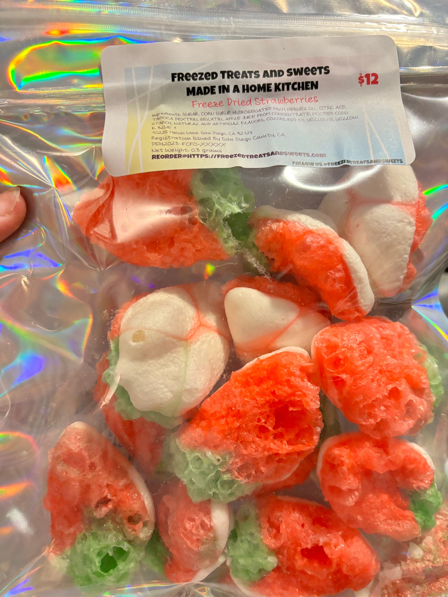 Freeze-Dried Gummy Strawberries