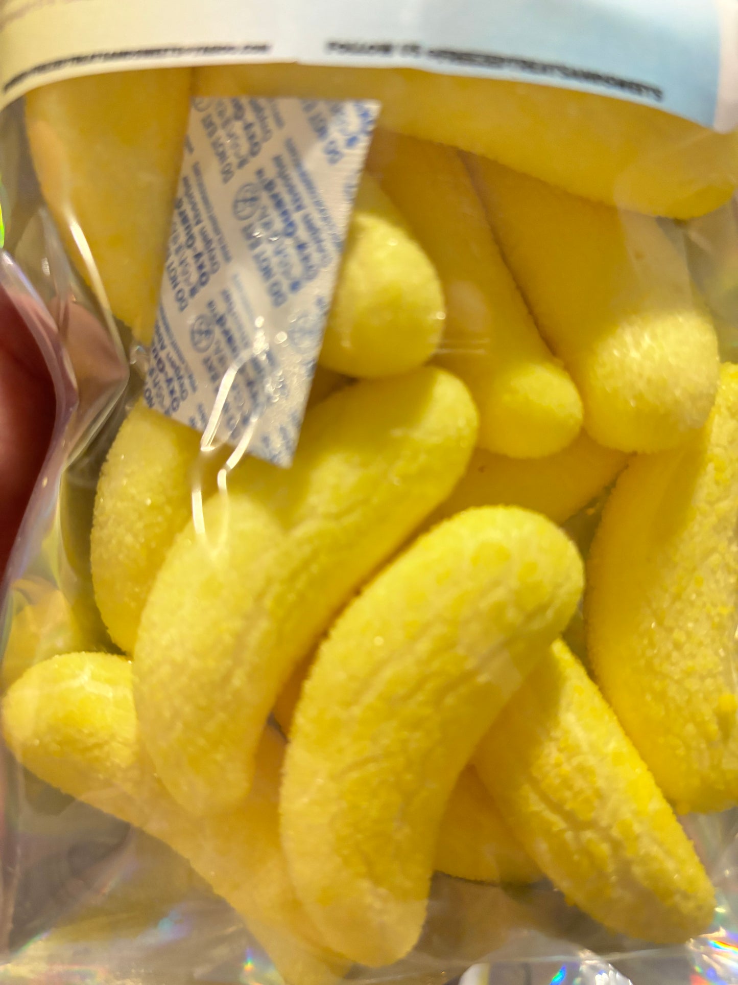 Freeze-Dried Gummy Bananas