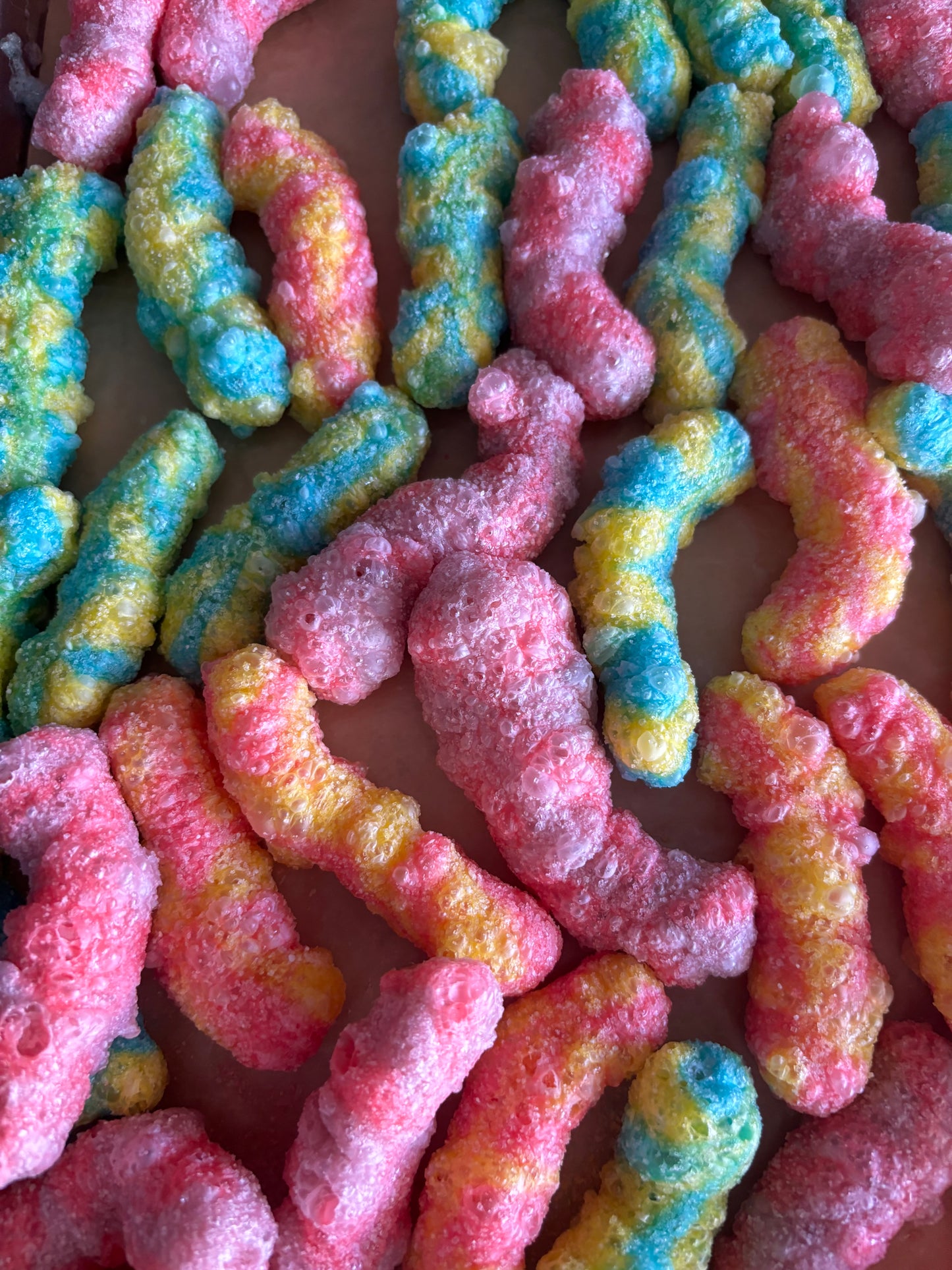 Freeze-Dried Extreme Sour Worms!!