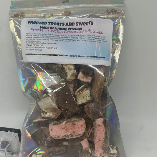 Freeze-Dried Neapolitan Ice Cream Sandwiches