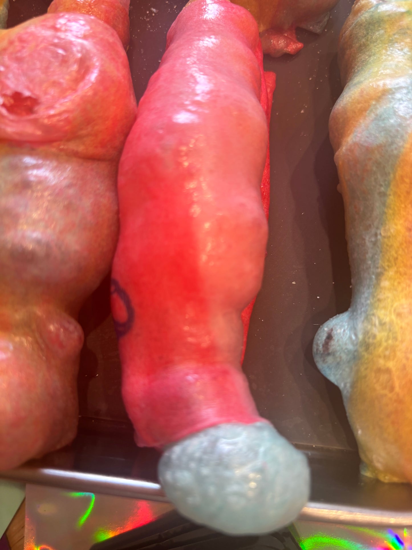 Freeze Dried Fruit Roll Ups with Sour Gummy Worms