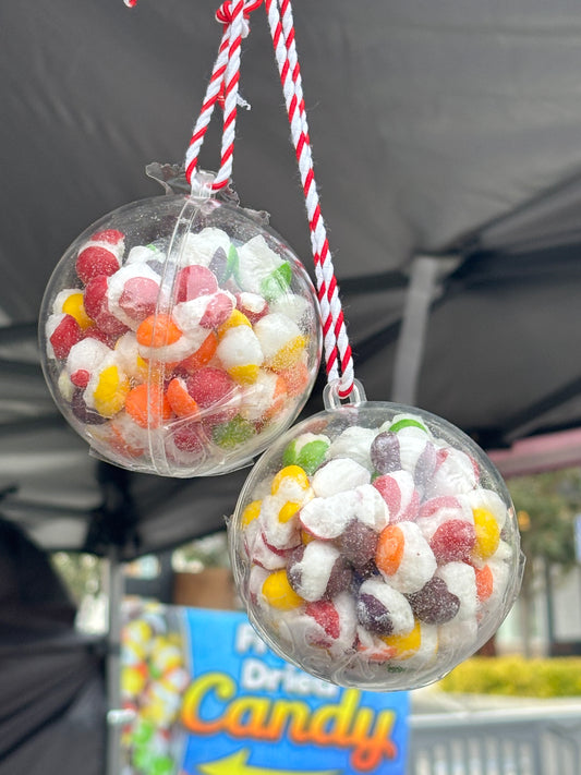 Freeze Dried Skittle Ornament