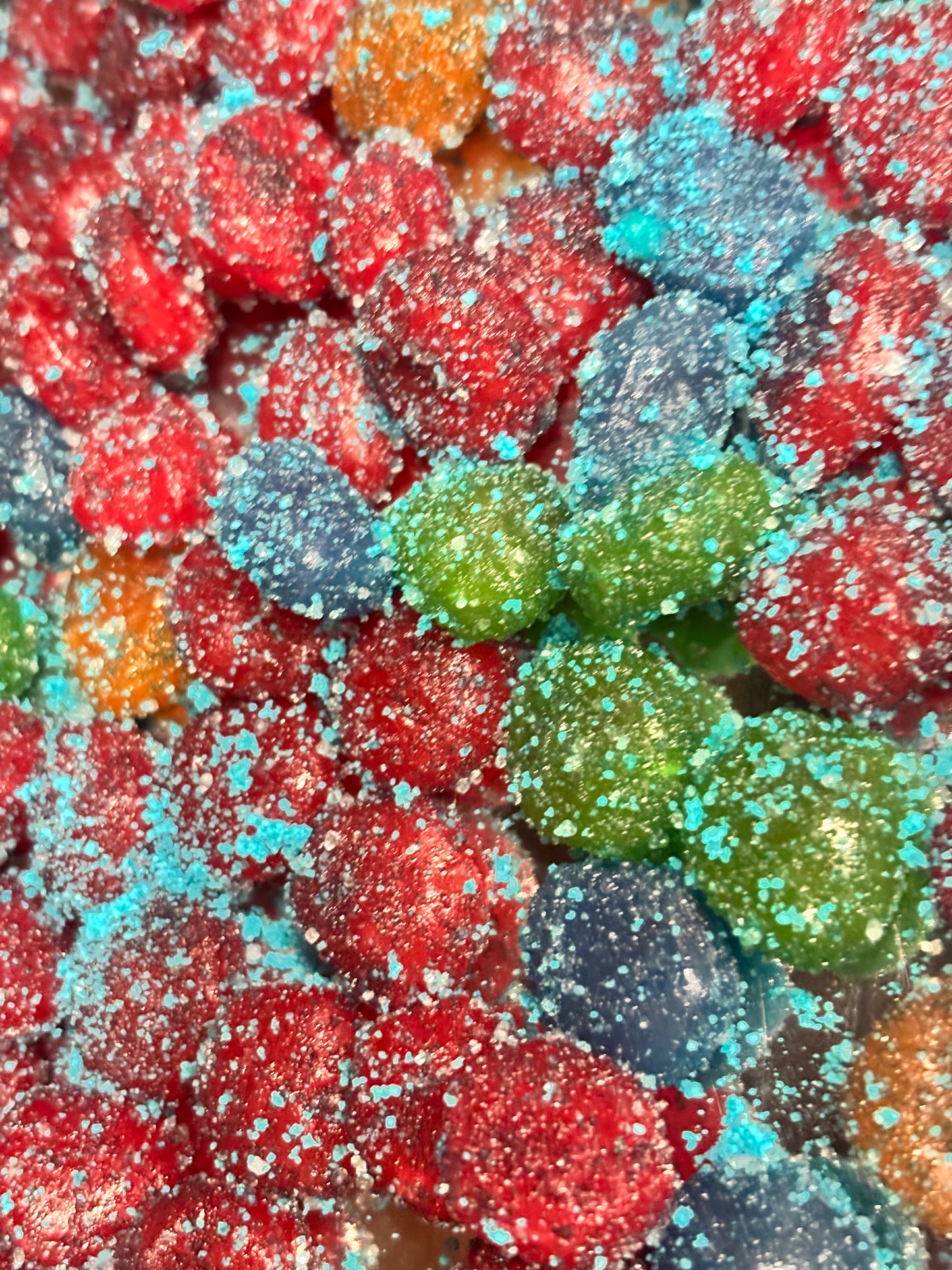 Sour Blue Raspberry or Strawberry GUSHERS