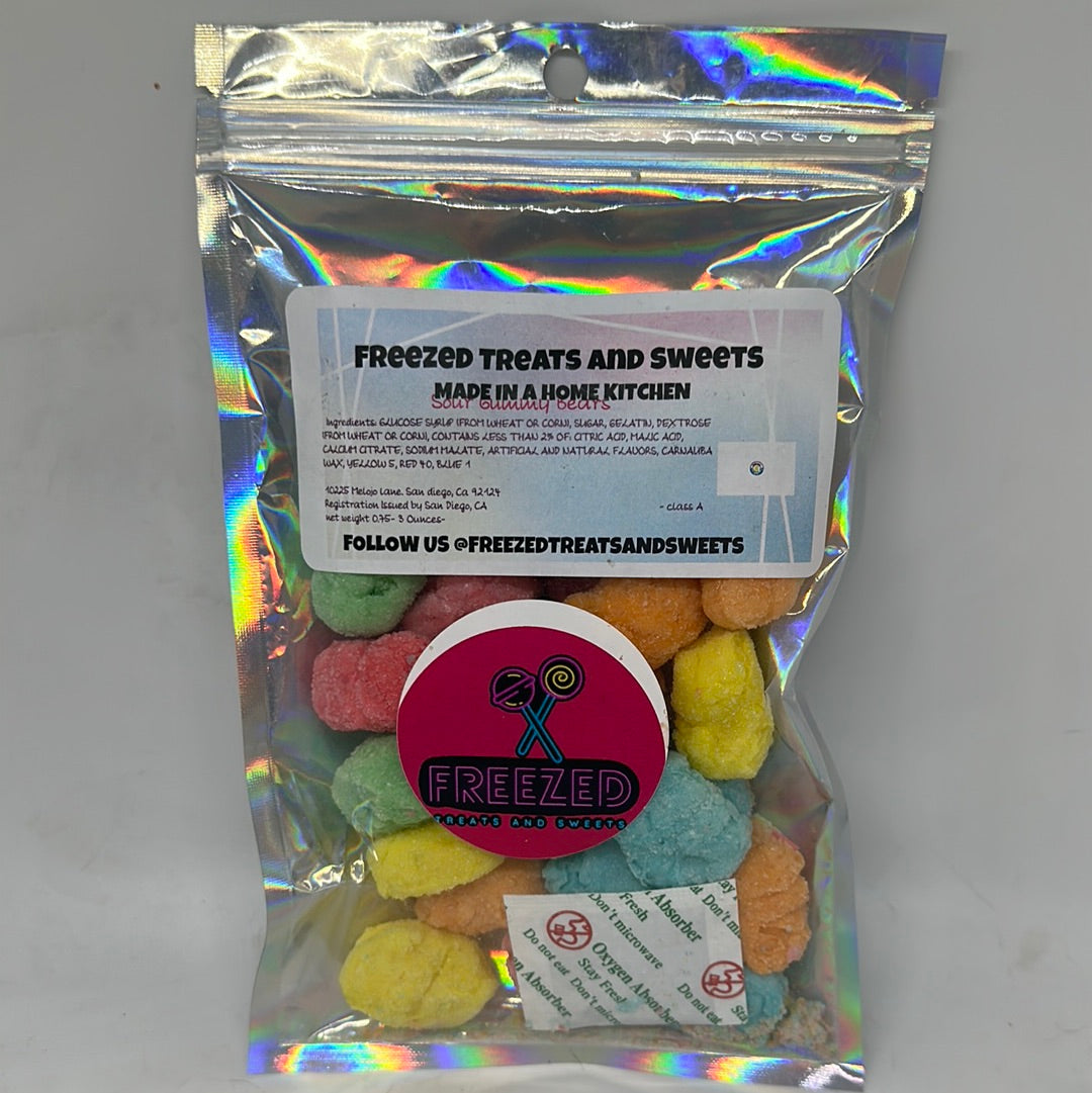 Freeze-Dried Sour Gummy Bears